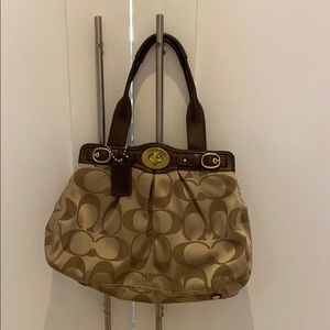 Coach brown/gold bag
